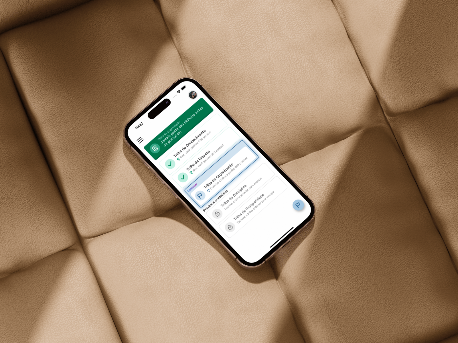 Card do case Resete Finanças